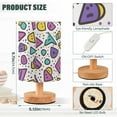 thumbnail image 2 of Yayeee Table Lamp for Bedroom Nightstand LED Portable Bedside Warm Light, Purple Retro Pattern, 2 of 7