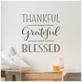 thumbnail image 3 of Thankful Grateful Blessed Vinyl Lettering Wall Decal Sticker  Fall Decor Thanksgiving Decals Crafts - Size: 10"H x 10"L - Color: Brown, 3 of 5