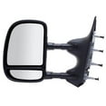 thumbnail image 2 of 61202F - Fit System Driver Side Towing Mirror for 02-14 Ford Econoline Van, textured black, extendable, foldaway, Manual, 2 of 3