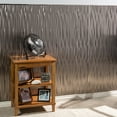 thumbnail image 5 of FASÄDE Waves Vertical 4-foot x 8-foot PVC Wall Panel in Brushed Nickel, 5 of 7