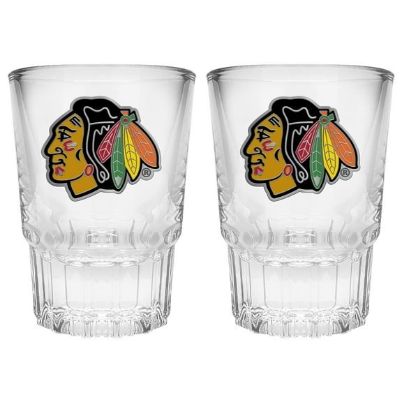 Chicago Blackhawks 2-Piece Prism Shot Glass Set