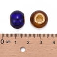 thumbnail image 3 of 100pc Glass European Beads with Golden Plated Brass Double Cores Large Hole Beads Rondelle Mixed Color 15x11mm Hole: 5mm, 3 of 5