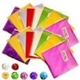 thumbnail image 3 of 100pcs Square Aluminum Foil Wrappers Colorful Package for Sweets Candy Chocolate Lollipops purple, 3 of 9