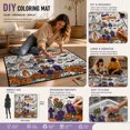 thumbnail image 5 of CHJK Halloween DIY Coloring Blanket, Washable Doodle Throw Blanket with 24 Markers, Creative Art Craft Kit for Travel Home Decor, 5 of 7