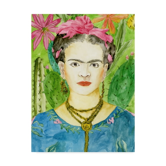 Trademark Fine Art 'Frida Kahlo II' Canvas Art by Melissa Wang