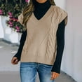 thumbnail image 2 of Vedolay Womens Cute Sweater Sweaters for Women Trendy Long Sleeve Loose Fit Tops 2023,Khaki L, 2 of 3