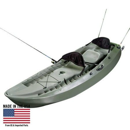 Lifetime Sport Fisher Angler 100 Kayak (Paddles and 2 Backrests Included),