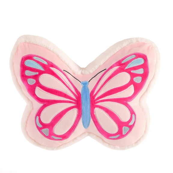 Your Zone Butterfly Decorative Pillow for Kids, Pink, Spot-clean, 11" H