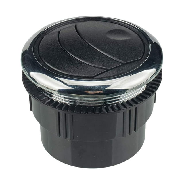 Wisewang Car Air Vent Deflector Outlet Round Electroplating for RV Bus ATV Black 87 75 70mm