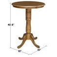 thumbnail image 5 of 30" Round Top Dining Table in Pecan, 5 of 48