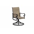 thumbnail image 1 of Set of 2 Outdoor Swivel Patio Chairs, All-Weather Textilene Swivel Rocker Dining Chairs with Metal Frame, 1 of 6