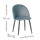 thumbnail image 2 of Ilios Innova | Paquete de 2 Sillas para Comedor Rolet Azul, Sillas Tapizadas en Terciopelo con Patas Metálicas, Diseño Moderno y Minimalista., 2 of 9