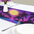 thumbnail image 4 of Yayeee Table Runner 70 inches Long Home Kitchen Dinning Party Decoration, Purple Neon Road, 4 of 7