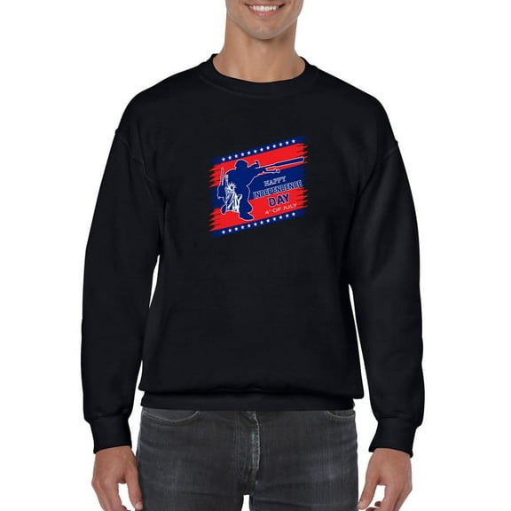 The Independence Day 4Th. Sweatshirt Men -Image by Shutterstock, Male 3X-Large