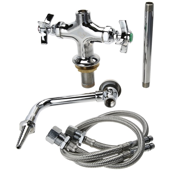 T and S Brass BL-5700-08 Deck Mounted Single Hole Laboratory Mixing Faucet with