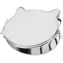 WHAMVOX Cat Shaped Pocket Mirror Double Sided Travel Mirror Portable Hand Mirror Travel Supply