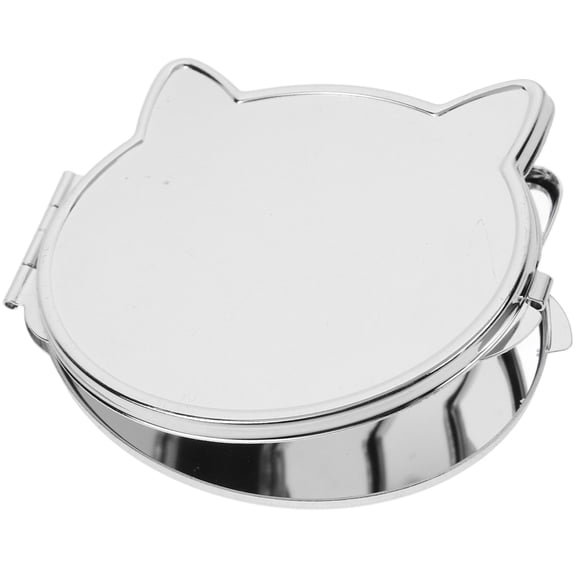 WHAMVOX Cat Shaped Pocket Mirror Double Sided Travel Mirror Portable Hand Mirror Travel Supply