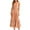 Orange, variant on Ruffle Tiered Long Dress for Women Summer Trendy Striped Adjustable Spaghetti Strap Flowy Beach Midi Dresses (S, Orange)