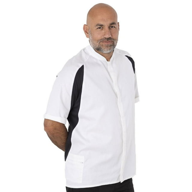 Le Chef Veste de Chef à Simple Boutonnage pour Adulte