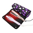 thumbnail image 3 of Hair Tool Organizer Bag with Heat Resistant Mat Removable Travel Storage Case for Hot Air Brushes Curling Irons Cartoon Ghost, 3 of 8