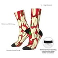 thumbnail image 4 of Zufioo red Fruit Thigh High Socks,Knee High Socks For Women and men,Over the Calf Tube Socks.Athletic Socks, 4 of 6