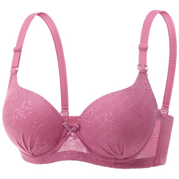 Wensltd Women Comfortable Solid Color No Underwire Backless Push Up Bra Adjustable Straps Elegant Everyday