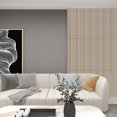 thumbnail image 2 of Dundee Deco Fluted 3D Wall Panels - Modern DIY Decorative Wooden Wall Panels - Easy to Install - Off White, Tan - Sample 6" x 6", 2 of 7