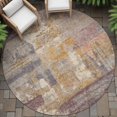 thumbnail image 3 of Dalyn Rugs Machine Washable Indoor/Outdoor Chantille ACN2147 Rust 8' x 8' Round Rug, 3 of 7