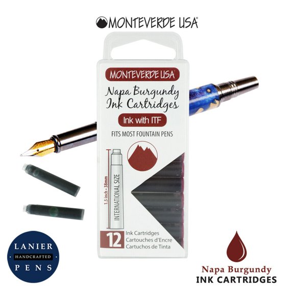 Monteverde Ink Cartridges - Napa Burgundy
