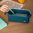 thumbnail image 4 of ZIPIT: Lenny Pencil Case - Teal - Large Storage Capacity Zipper Pouch, Makeup & Stationery Bag, School-Travel, Washable Polyester, Kids-Teens-Adults, 4 of 9