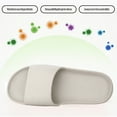 thumbnail image 4 of Pillow Slippers for Women and Men Non Slip Quick Drying Shower Slides Bathroom Sandals - grey, 4 of 5