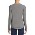 thumbnail image 5 of Time and Tru Women's Long Sleeve Thermal Top, 2-Pack, 5 of 5