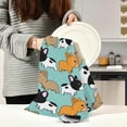 thumbnail image 3 of Sweet Cartoon Puppy Dog Kitchen Dish Towels Set of 1, French Bulldog Washable Tea Towels Dishcloths Lint-Free 18x28 Inch Fast Drying for Kitchen Restaurant Bar Clean, 3 of 7