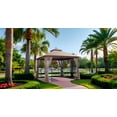 thumbnail image 5 of APEX GARDEN ​Harmony II 10' x 10' Gazebo with Mosquito Net and Corner Shelves, 5 of 13