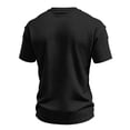 thumbnail image 6 of 250th Anniversary USA Shirt Crewneck Short Sleeve Commemorative Tee Casual Independence Day Mens Graphic T-shirts Black L, 6 of 6