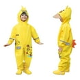 thumbnail image 3 of Shadoumai Toddler Baby Girls Waterproof Rain Suit Sets Kids One Piece Cute Cartoon Rain Coat Coverall Hooded Jumpsuit., 3 of 5