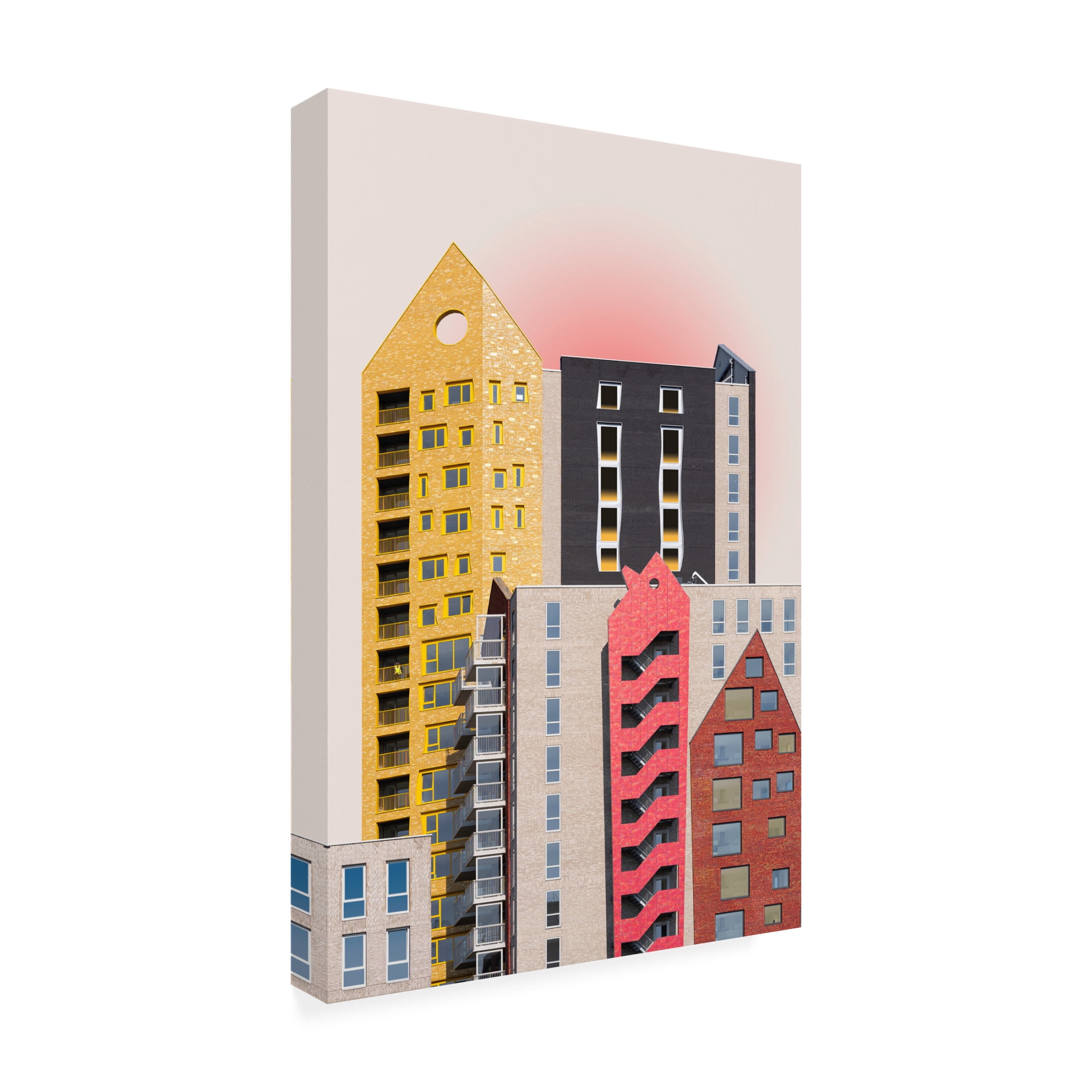 Trademark Fine Art Greetje van Son Playful architecture Canvas Wall Art