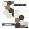 thumbnail image 4 of Hexagonal Wall Tiles Peel and Stick for Sticky Wallpaper Home Decor Aluminum Composite Panel, 4 of 6
