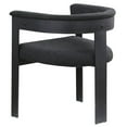 thumbnail image 5 of Meridian Furniture Romeo Black Boucle Fabric Dining Chair (Set of 2), 5 of 8