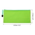 thumbnail image 2 of Unique Bargains Waterproof Zipper File Bags, A6 Document Holders for Office, Green 3 Pack, 2 of 6