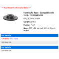 thumbnail image 2 of Front Brake Rotor - Compatible with 2014 - 2015 BMW 428i, 2 of 2