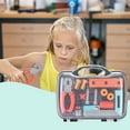 thumbnail image 6 of bxhwj Kids Tool Bench Set 13 Pieces, Pretend Play Construction Toy with Toolbox and Accessories, Educational Role Play Gift for Toddlers Boys and Girls Age 3+, 6 of 6