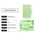 thumbnail image 4 of Oil Blotting Sheets for Face, 100 Sheets Green Tea Oil Absorbing Sheets Blotting Paper for Oily Skin, Oil Absorbent Pads Face Oil Wipes Oil Sheets for Women, 4 of 9
