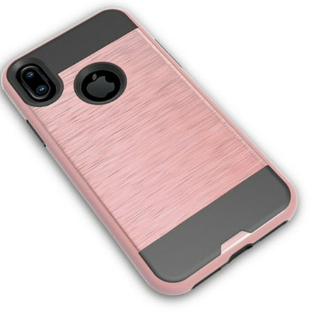 Wireless Sync Zte Avid 4 Brushed Metal Bumper Protection Phone Case Cover - Pink