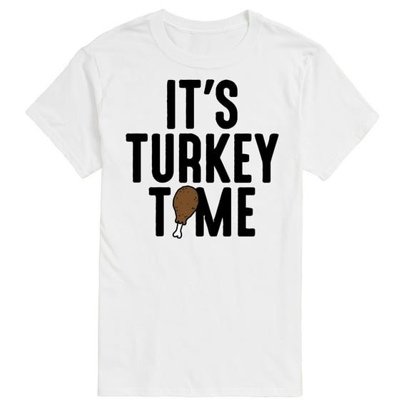 Instant Message - Its Turkey Time - Men's Short Sleeve Graphic T-Shirt