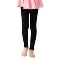 thumbnail image 4 of CPNG Girls Thin Cropped Leggings High Waisted Compression Pants Stretch Active Dance Yoga Tights for Kids Teen Workout Running(Black,1-2 Years), 4 of 7