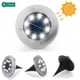 thumbnail image 1 of Luz solar iluminación exterior 8LED luz subterránea 4 piezas de luz cálida, 1 of 5