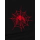 thumbnail image 4 of Red Spider Print T-shirt, Short Sleeve Crew Neck Casual Top For Summer & Spring, Women's Clothing, 4 of 7