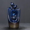 thumbnail image 2 of 1pc Blue Kiln Ceramic Couple Backflow Incense Burner, Valentine's Aromatherapy Gift (Without Incense), 2 of 7