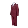 thumbnail image 2 of Boys Premium Burgundy-Maroon 8 Piece Suit Set, 2 of 7